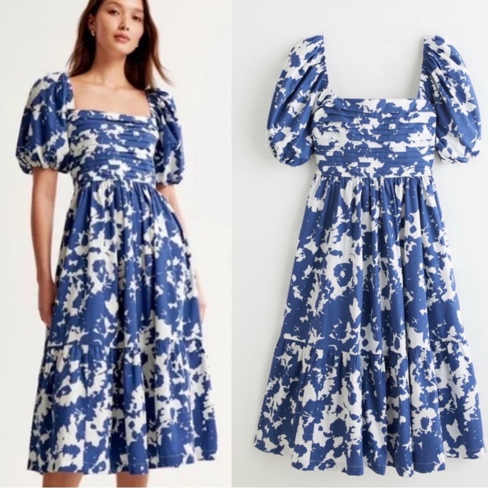 ✨💙Abercrombie & Fitch Emerson Poplin Midi Dress!💙✨